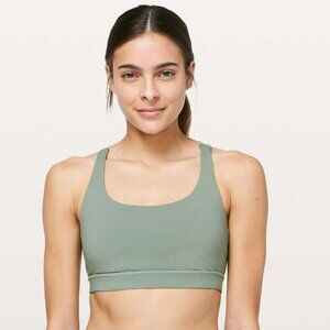Lululemon Palm Court Ocean Mist Energy Bra  Size 6